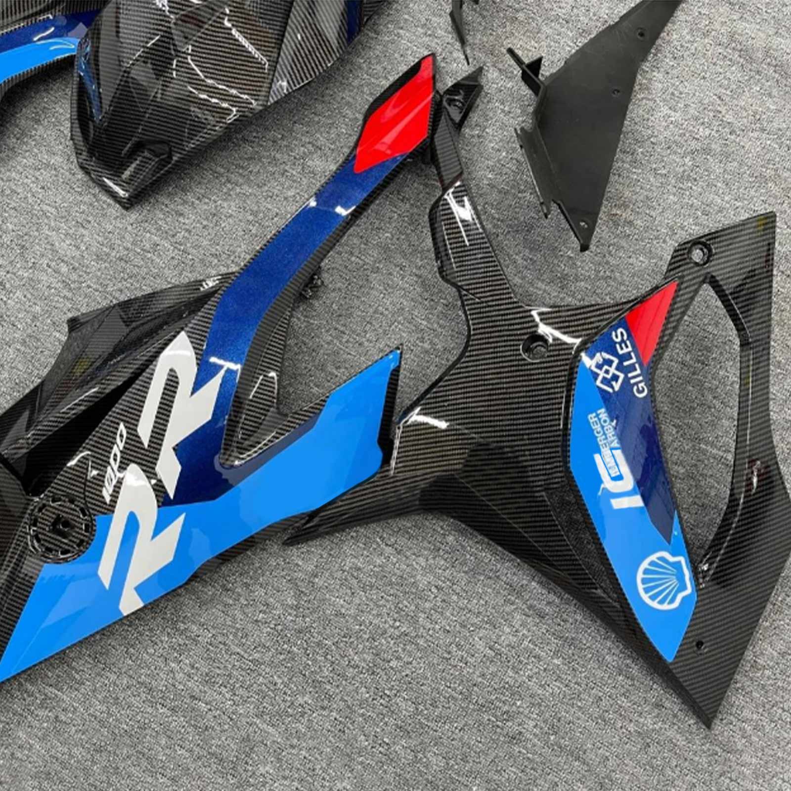 2019-2022 BMW M1000RR S1000RR Amotopart Injection Fairing Kit Karosseri Plast ABS #129