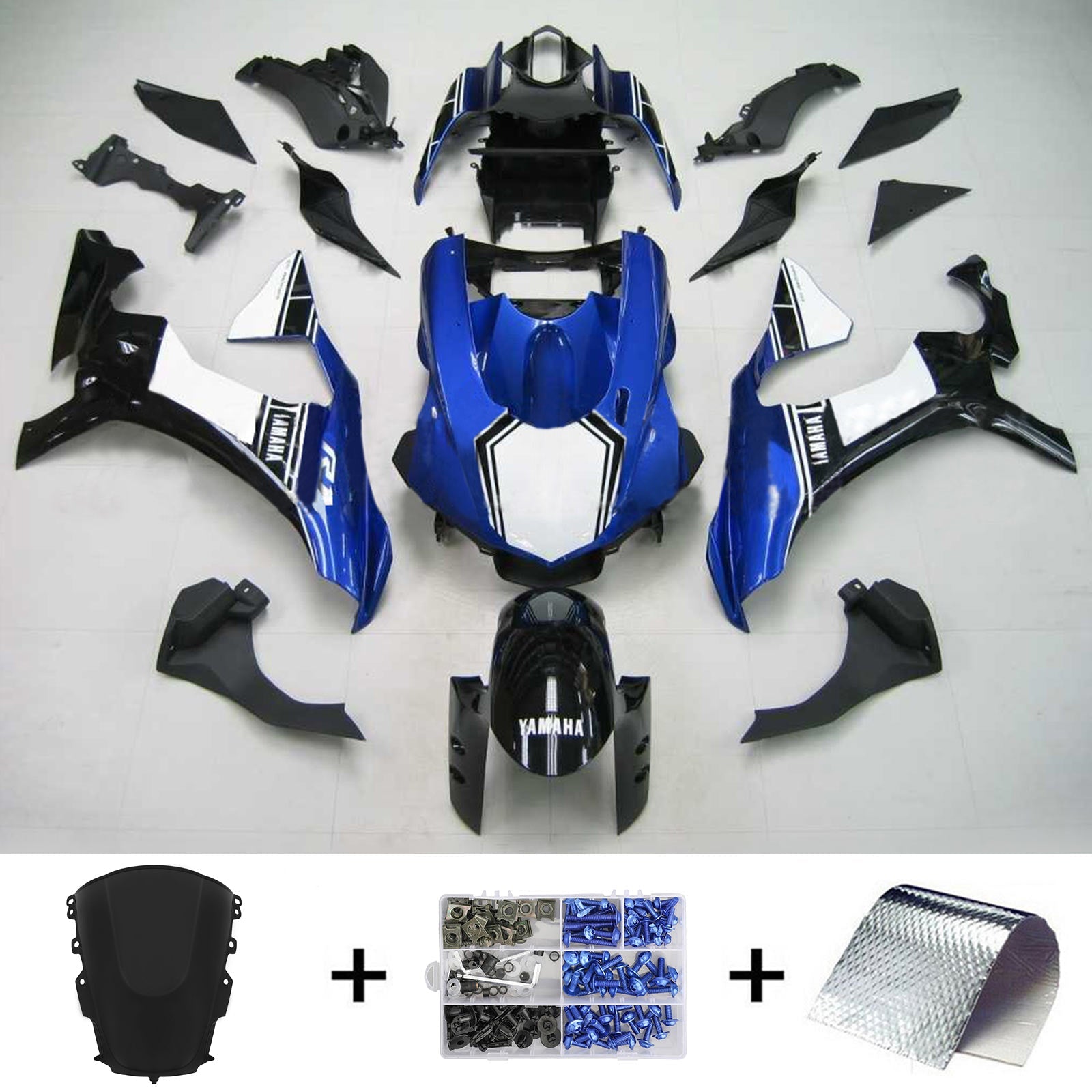 2020-2025 Yamaha Yzf R1 Kit de carénage injection de carrosserie Plastique ABS # 101