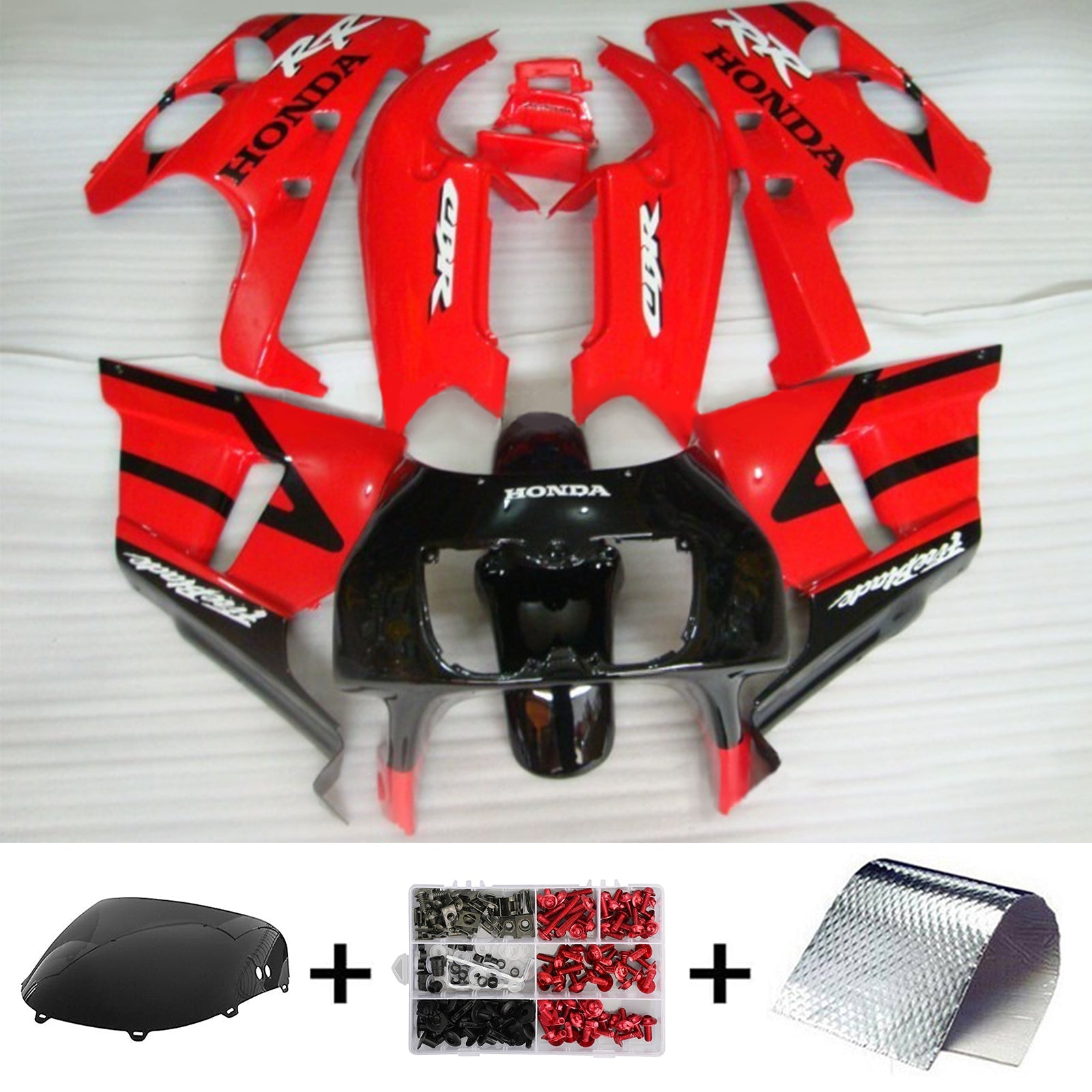 1990-1999 Honda CBR400RR NC29 Kit de carénage d'injection Amotopart carrosserie plastique ABS #105