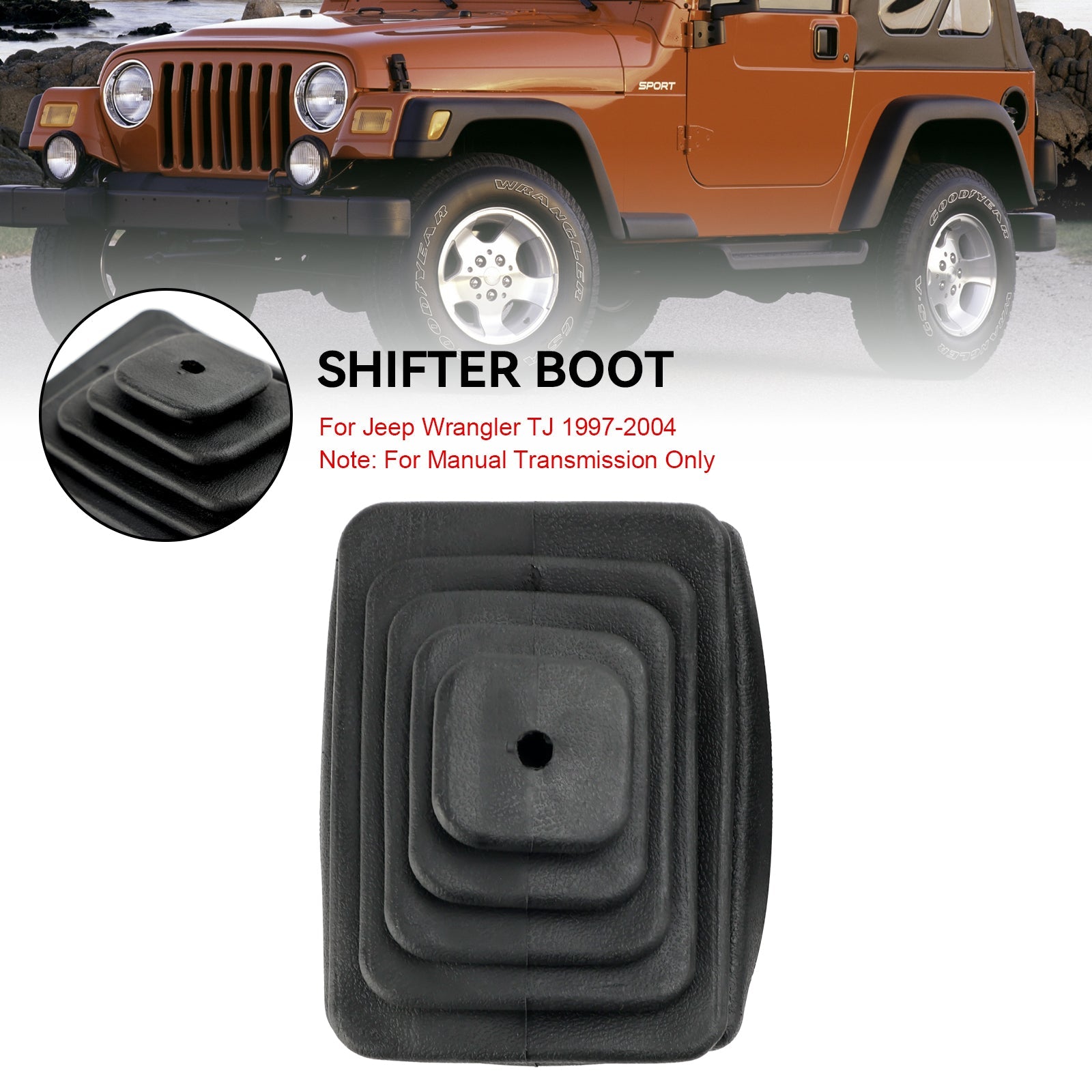 Jeep Wrangler TJ 1997-2004 Botte de levier de vitesses manuelle Trans 52078558