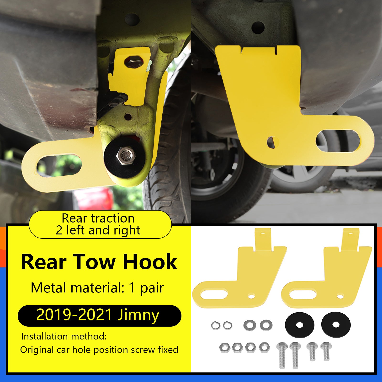 2 Stuks Achter Links & Rechts Trekhaak Voor Suzuki Jimny JB64W JB74 2019-2023