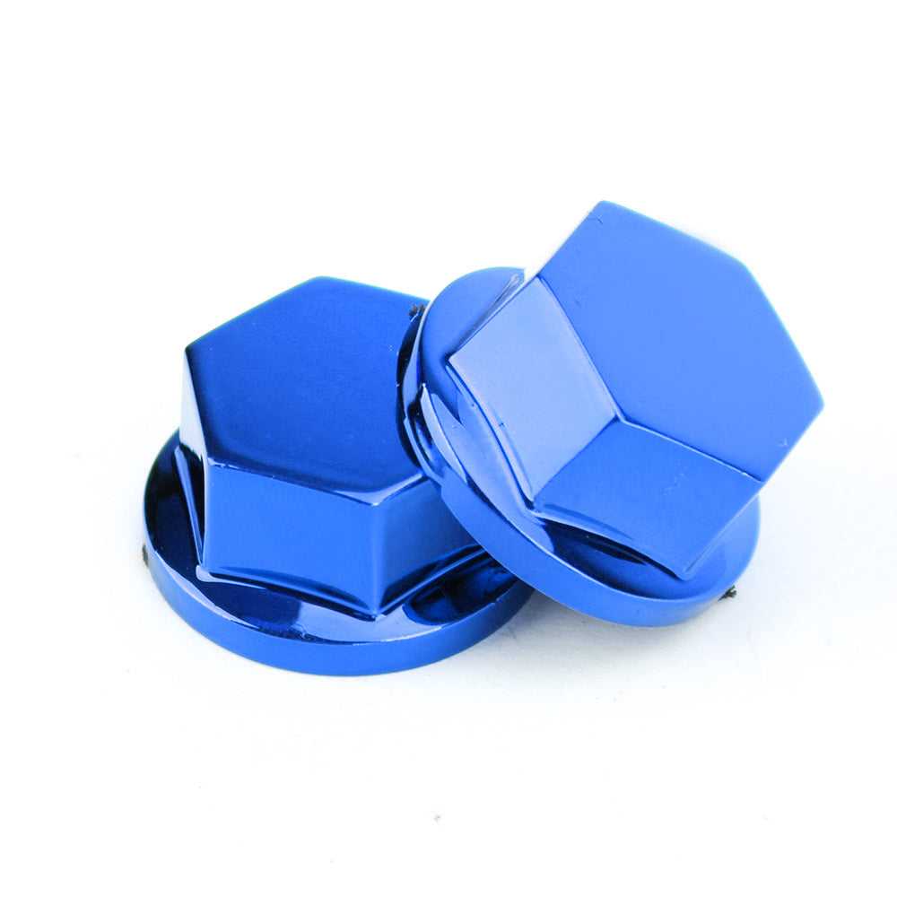 30pcs 5 sizes Motorcycle Blue Plastic Hexagon Socket Screw Covers Bolt Nut Cap Cover Generic