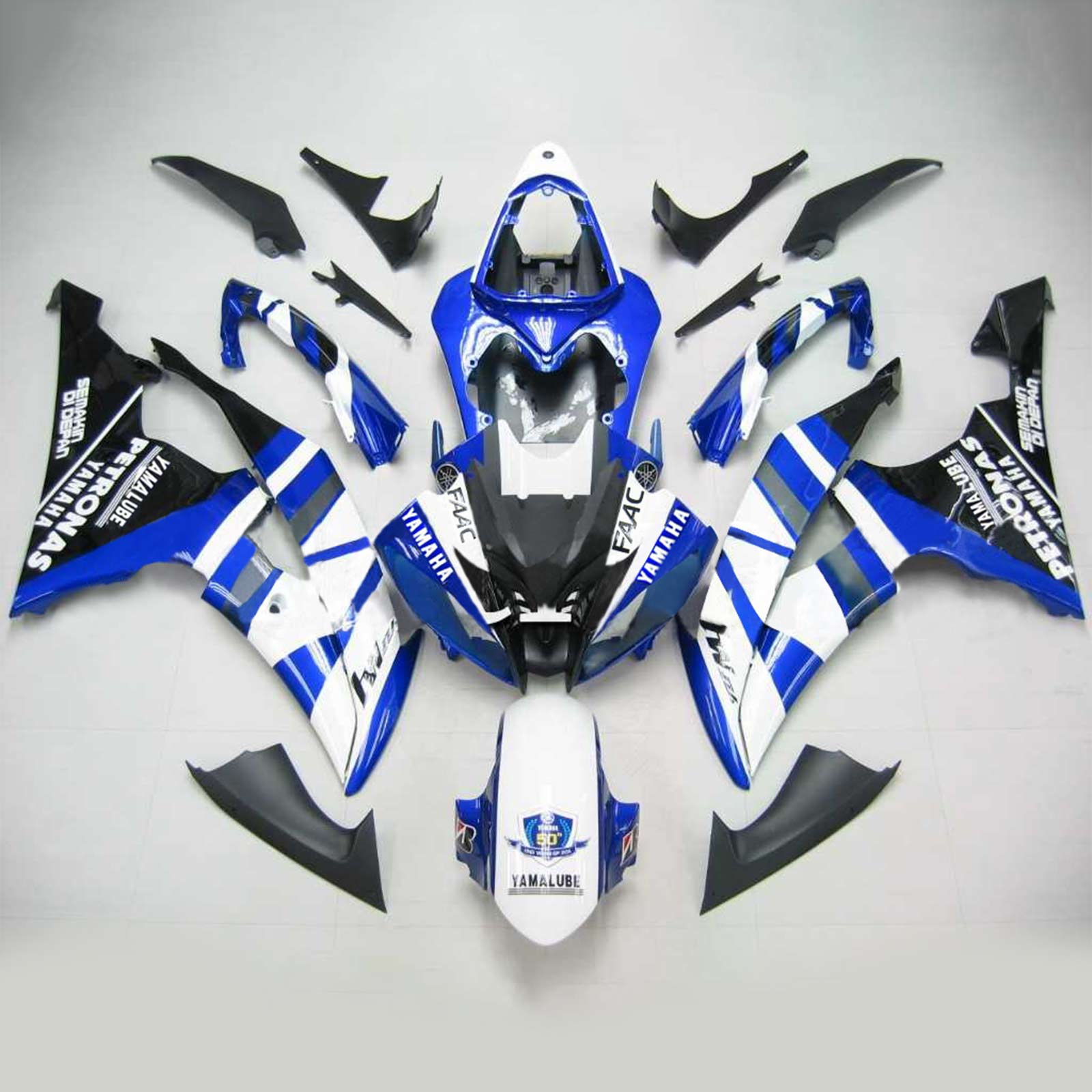 2008-2016 Yamaha YZF 600 R6 Injectiekuipset Carrosserie Kunststof ABS #106