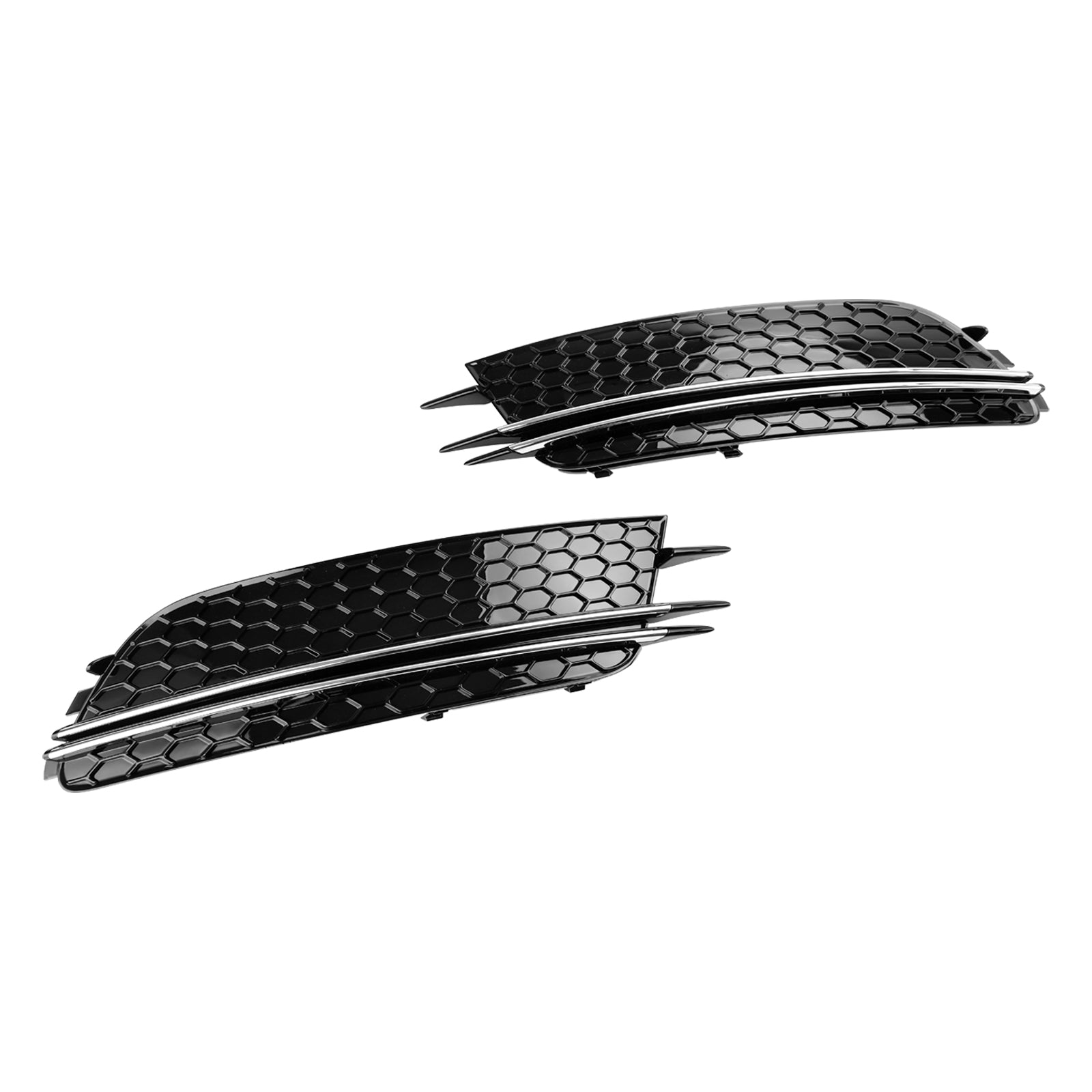 2 Stuks Mistlamp Cover Bezel Grill Grille Fit Audi A6 4G C7 2012-2015