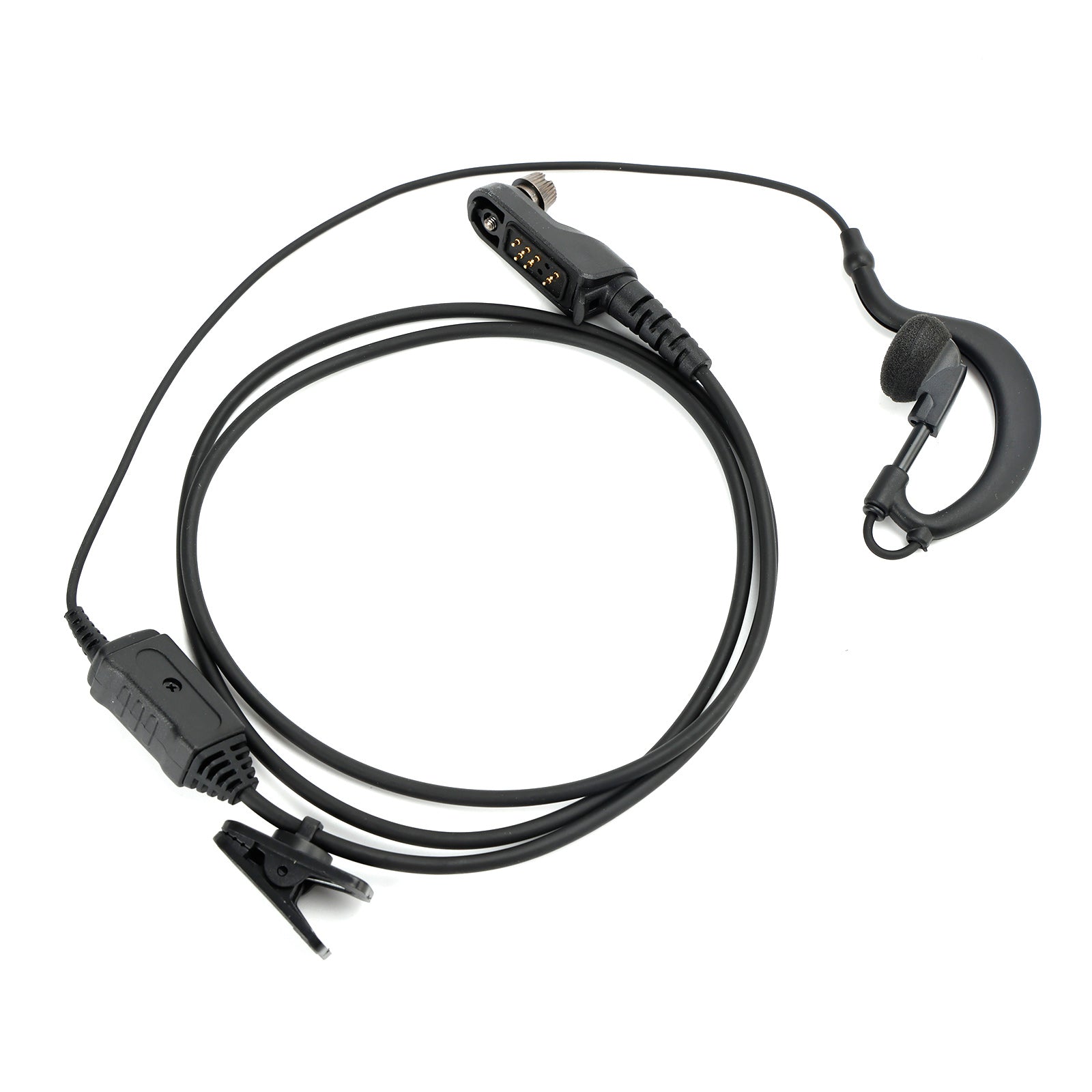 Oreillettes en forme de G, casque d'écoute ovale, micro PTT pour Hytera AP510 AP580 BP560 BP510