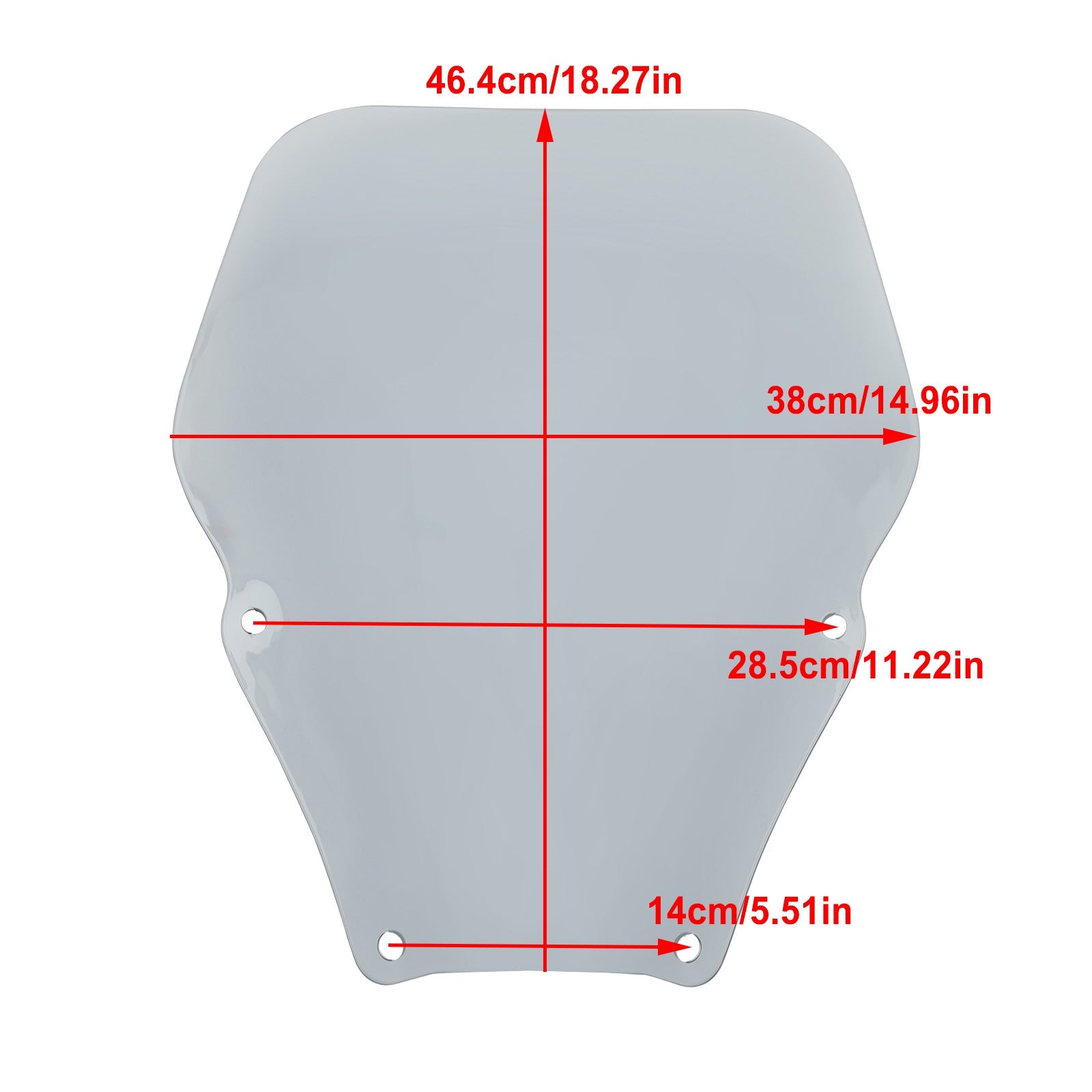 HONDA Fozra NSS 350 2021-2023 Windshield WindScreen + Bracket