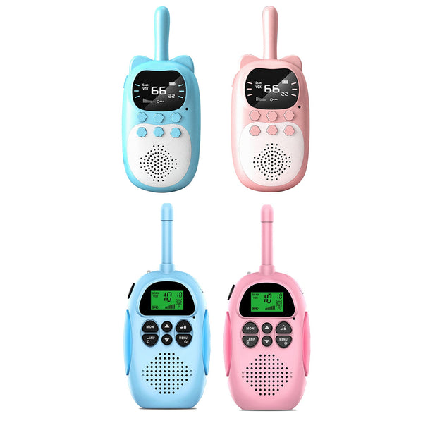 Paquet de 2 talkies-walkies pour enfants, Radio bidirectionnelle à 22 canaux, portée de 3 KM, portable, Original
