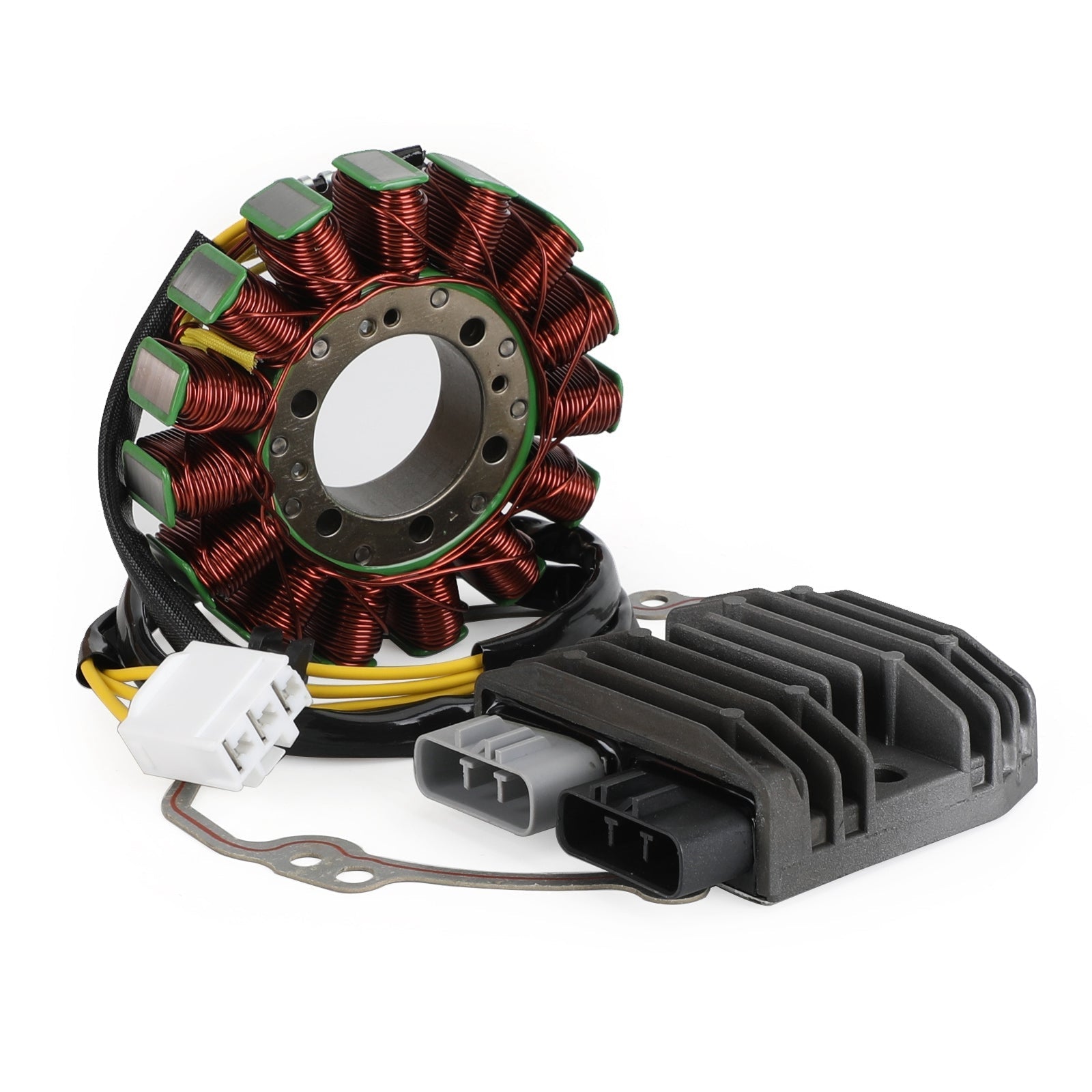 Stator magnéto + redresseur de tension + joint pour Kawasaki ZZR1400 ZX14 ZX14R 06-2021 générique