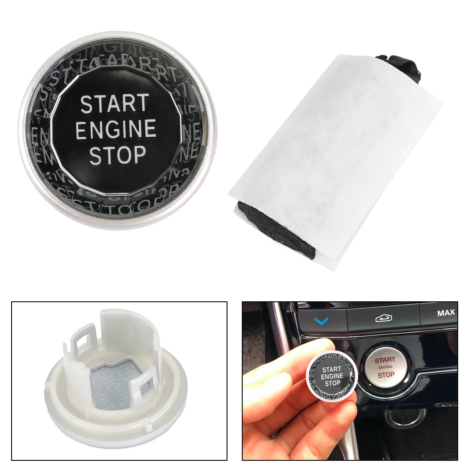 Motor Start Stop Drukknop Knop Schakelaar Decor Cover Past Voor Jaguar XF XE F-Pace Generiek