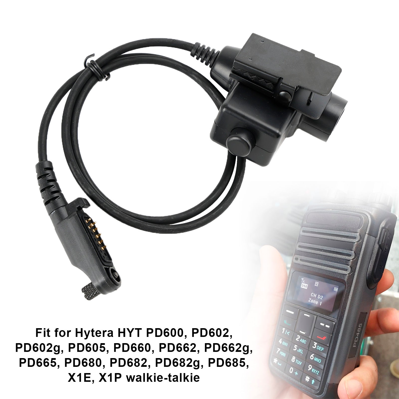 X1E/PD680-U94 PTT Voor Hytera HYT PD680 PD682 PD682g PD685 X1E X1P Walkie-Talkie