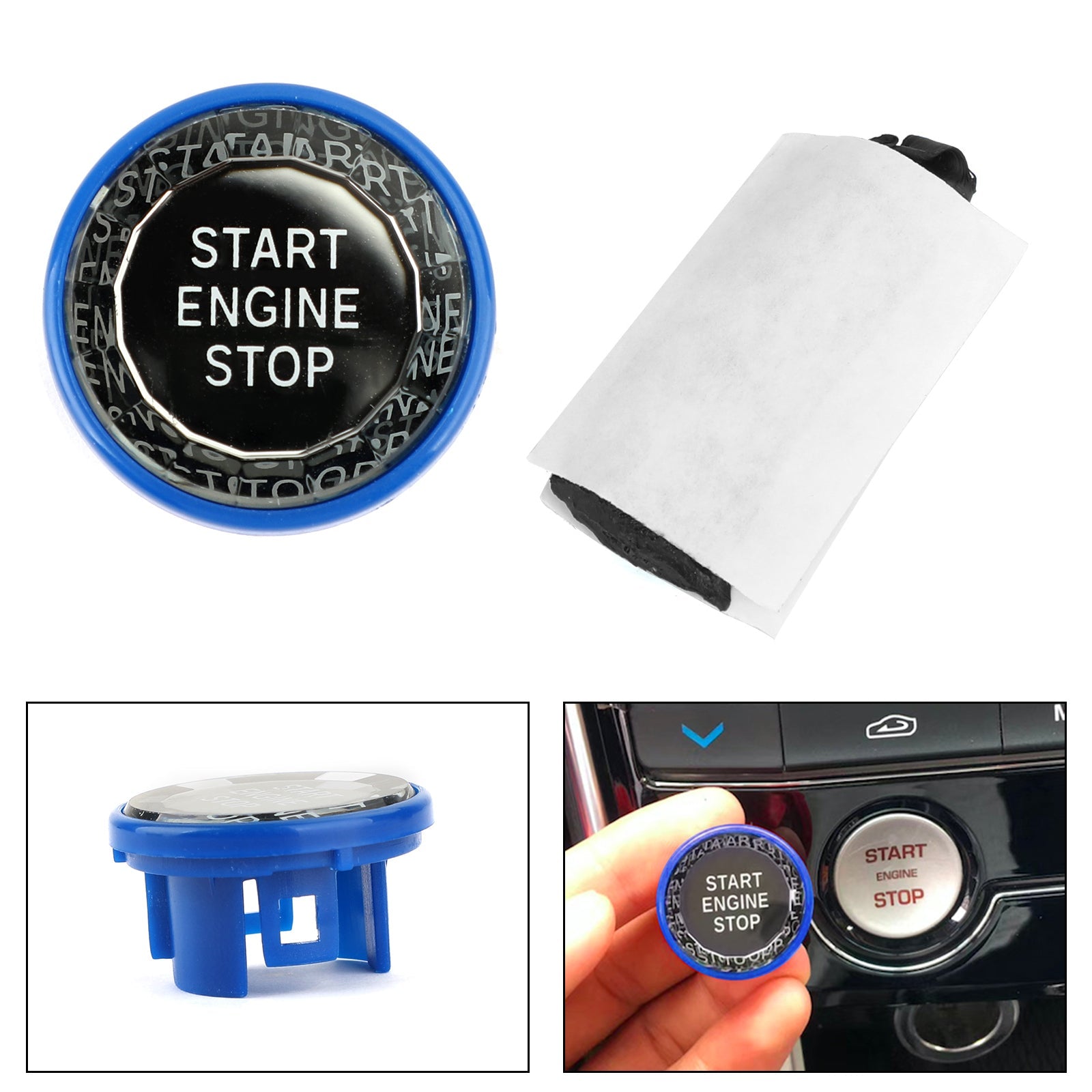 Motor Start Stop Drukknop Knop Schakelaar Decor Cover Past Voor Jaguar XF XE F-Pace Generiek