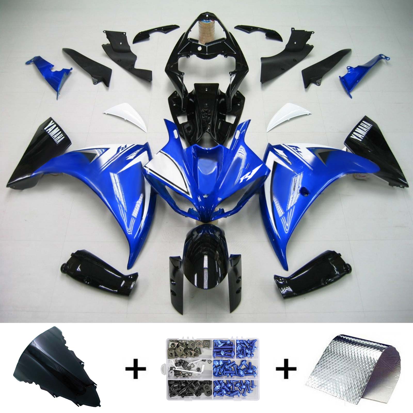 2009-2011 Yamaha YZF 1000 R1 Injectiekuipset Carrosserie Kunststof ABS #119