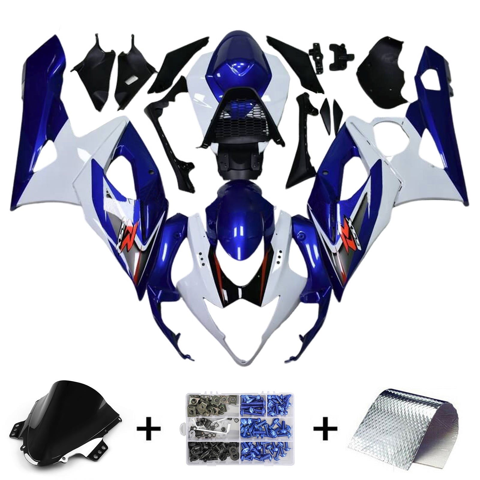 2005-2006 Suzuki GSXR1000 K5 kuipset carrosserie kunststof ABS