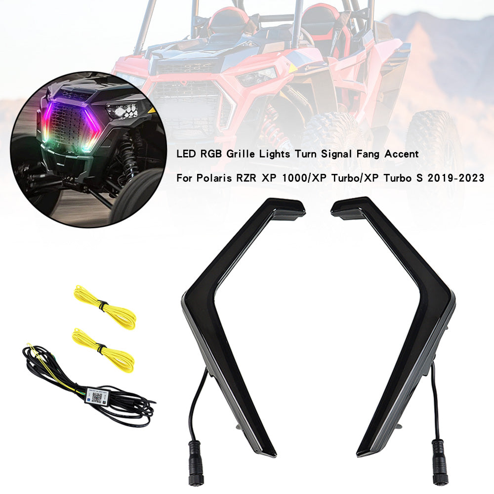 Polaris RZR XP 1000 Turbo 2019-2022 LED RGB grilleverlichting richtingaanwijzer Fang Accent