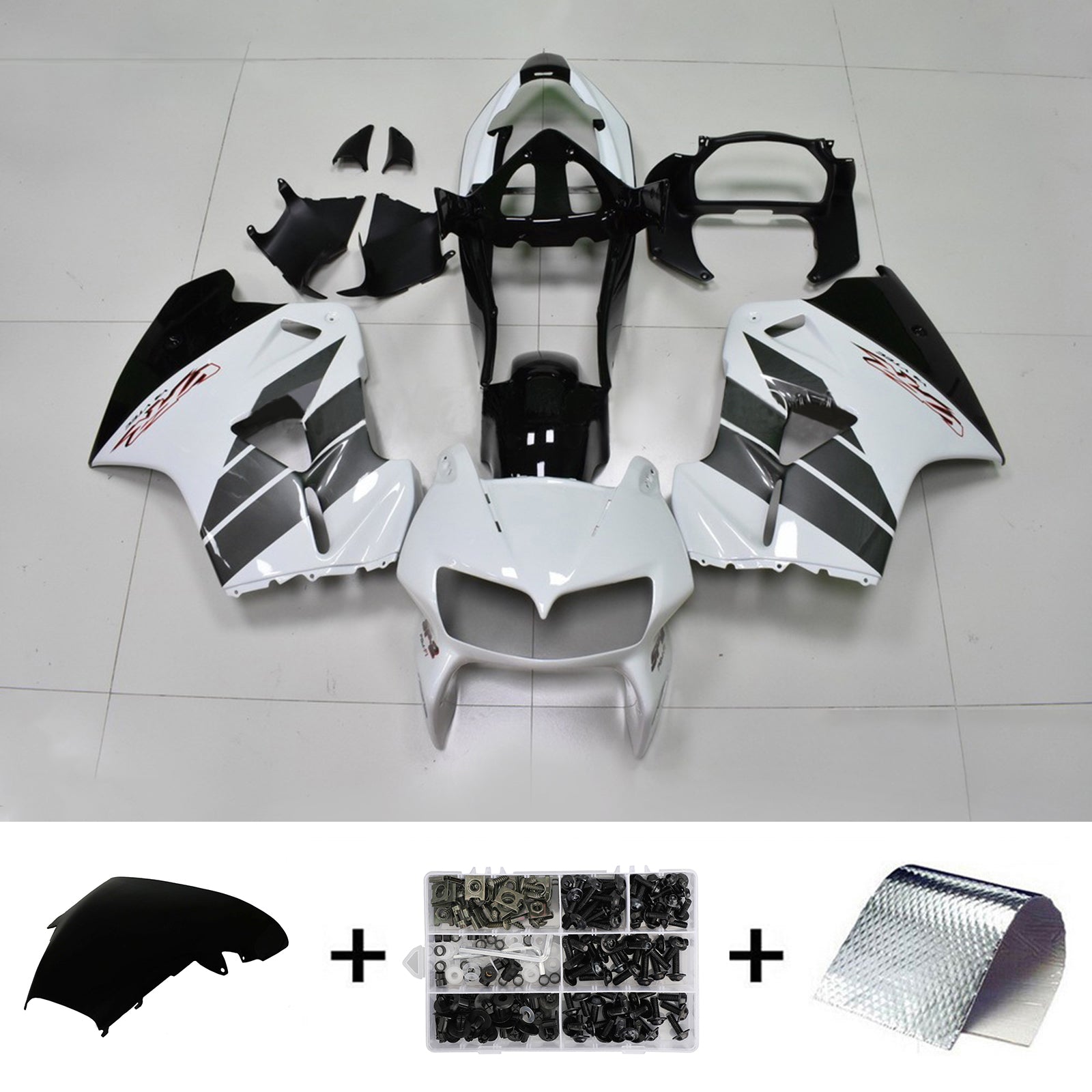 1998-2001 Honda VFR800 Amotopart Injection Fairing Kit Bodywork Plastic ABS #109