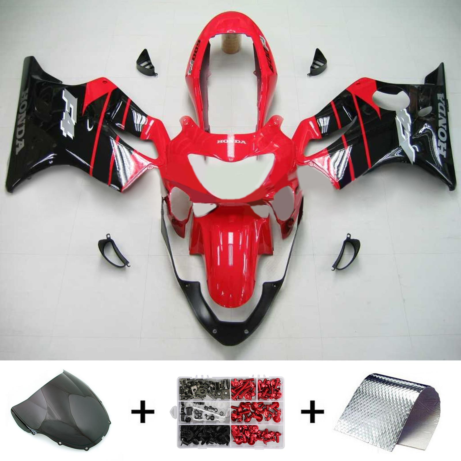 1999-2000 Honda CBR600F4 Amotopart Injection Fairing Kit Bodywork Plastic ABS #116