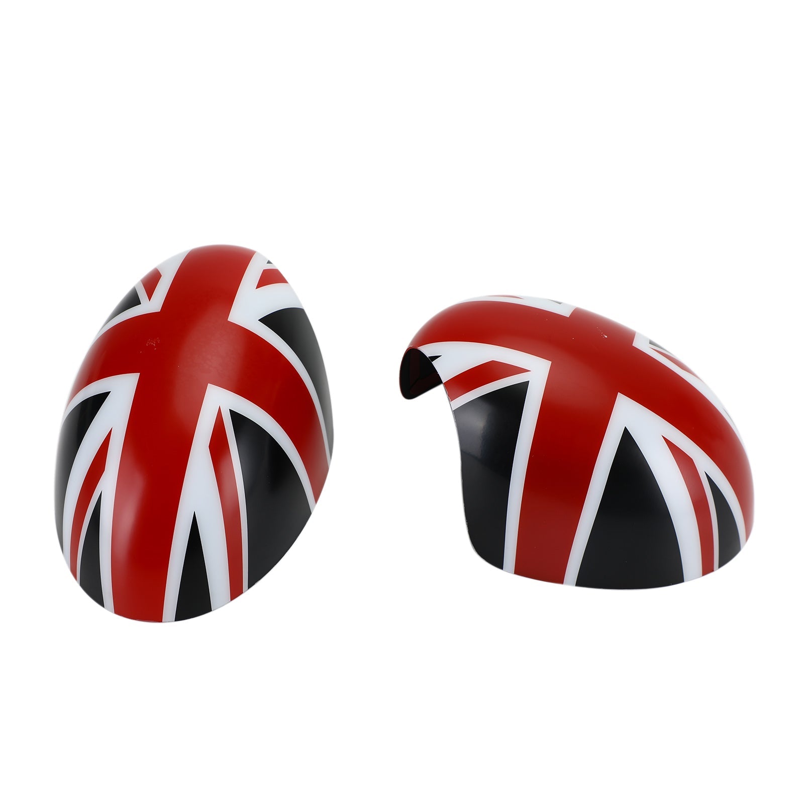 MINI Cooper R55 R56 R57 2 x Housses de rétroviseurs drapeau britannique Union Jack noir/rouge