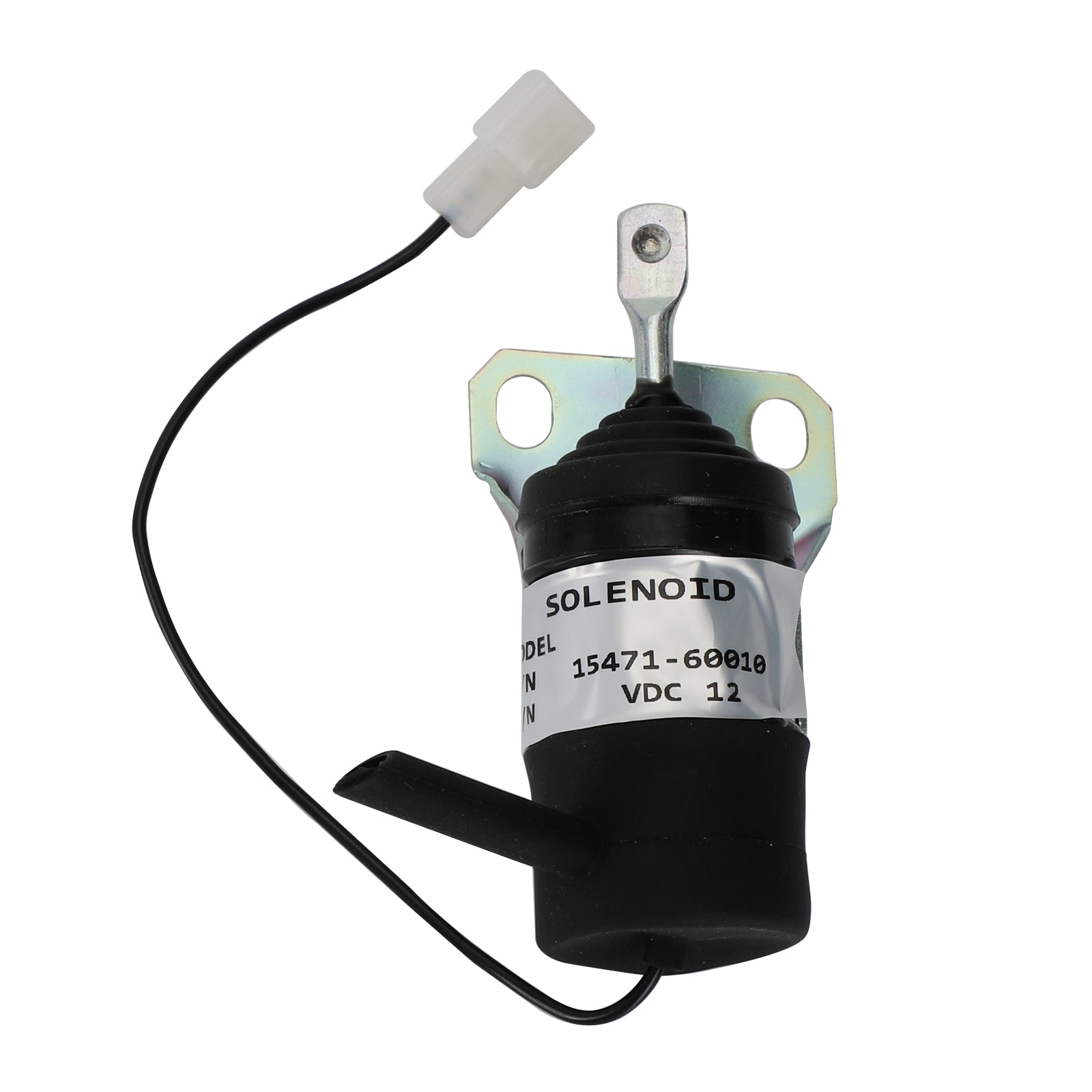 Convient pour Kubota 052600-1001 052600-1000 15471-60010 solénoïde d'arrêt de carburant 12 V