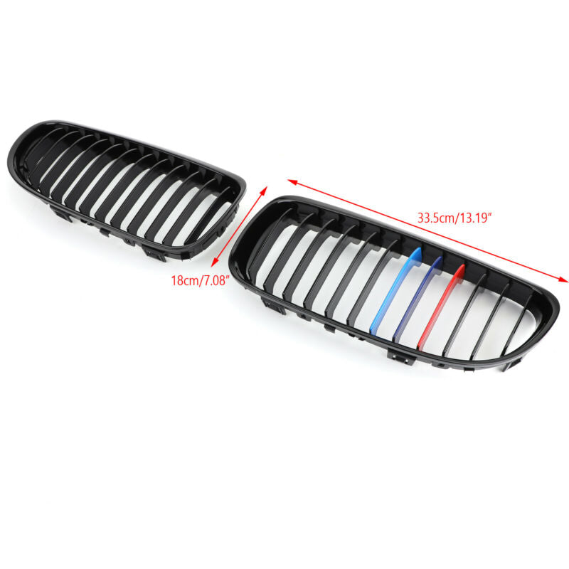 2009-2012 BMW E90 E91 LCI Front Kidney Grill Mesh Grille Nose Generic