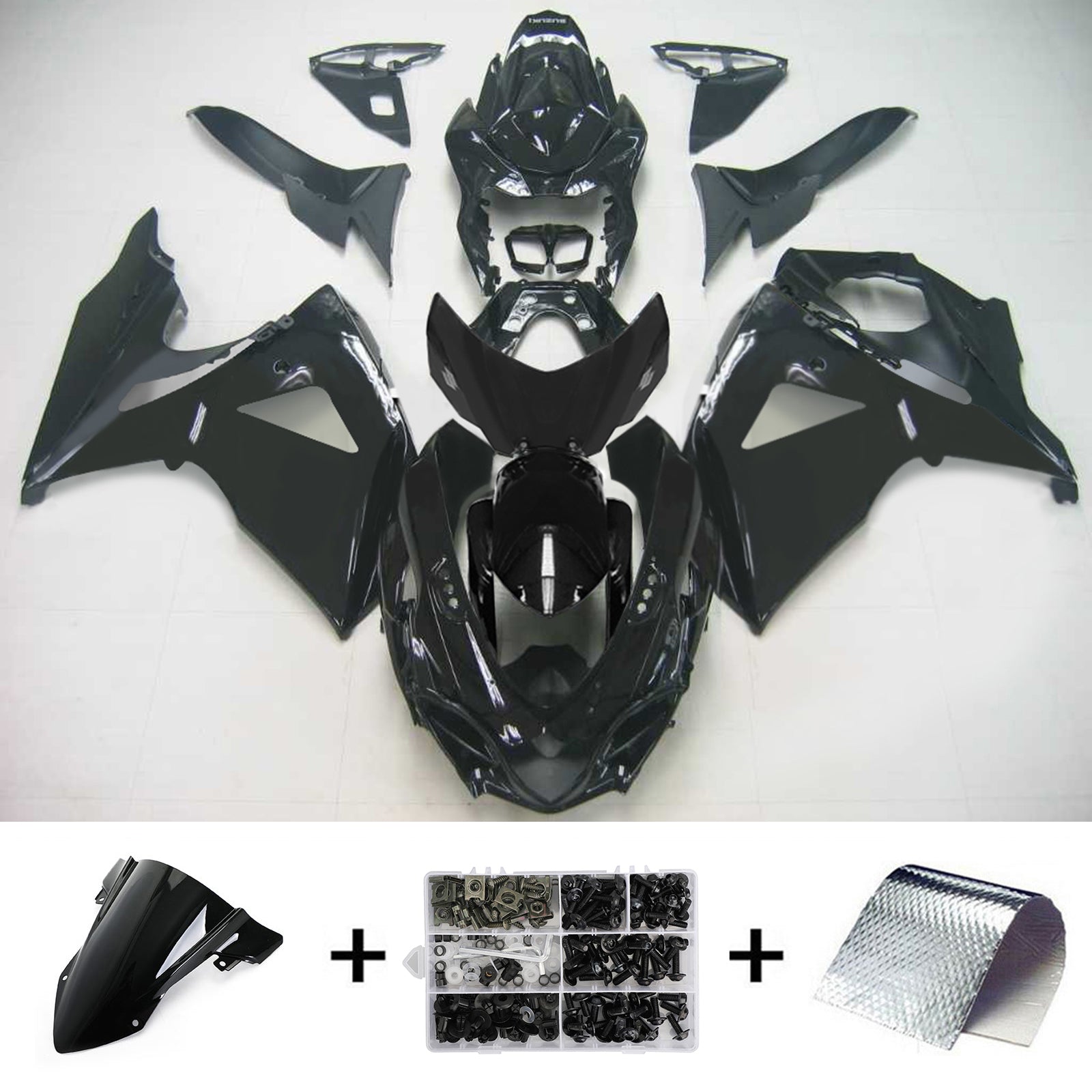 2009-2016 Suzuki GSXR1000 K9 Amotopart Injection Fairing Kit Bodywork Plastic ABS #119