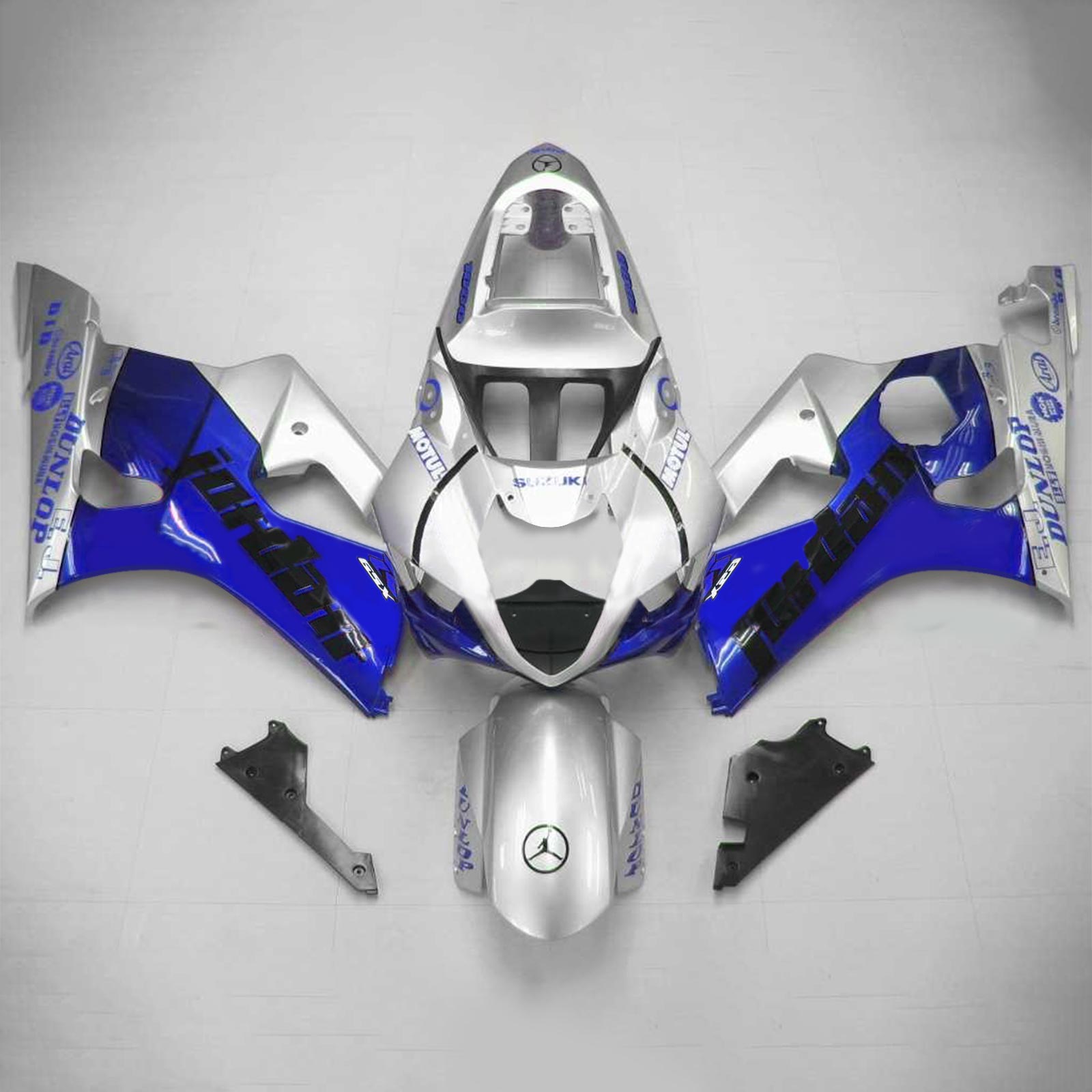 2003-2004 Suzuki GSXR1000 K3 Amotopart Injection Fairing Kit Karosseri Plast ABS #113