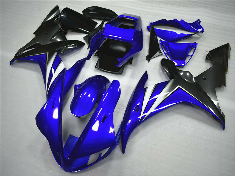 ABS-injeksjonsplastikksett Fairing Fit Yamaha YZF R1 2002-2003 Gloss Blue Generic