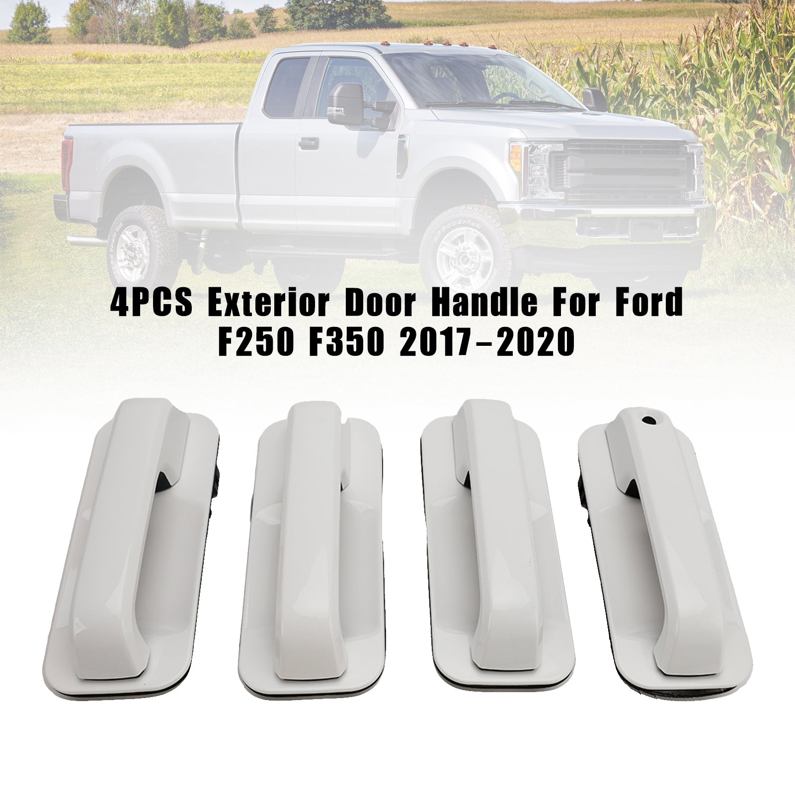 Ford F250 F350 2017-2020 4PCS Poignée de porte extérieure