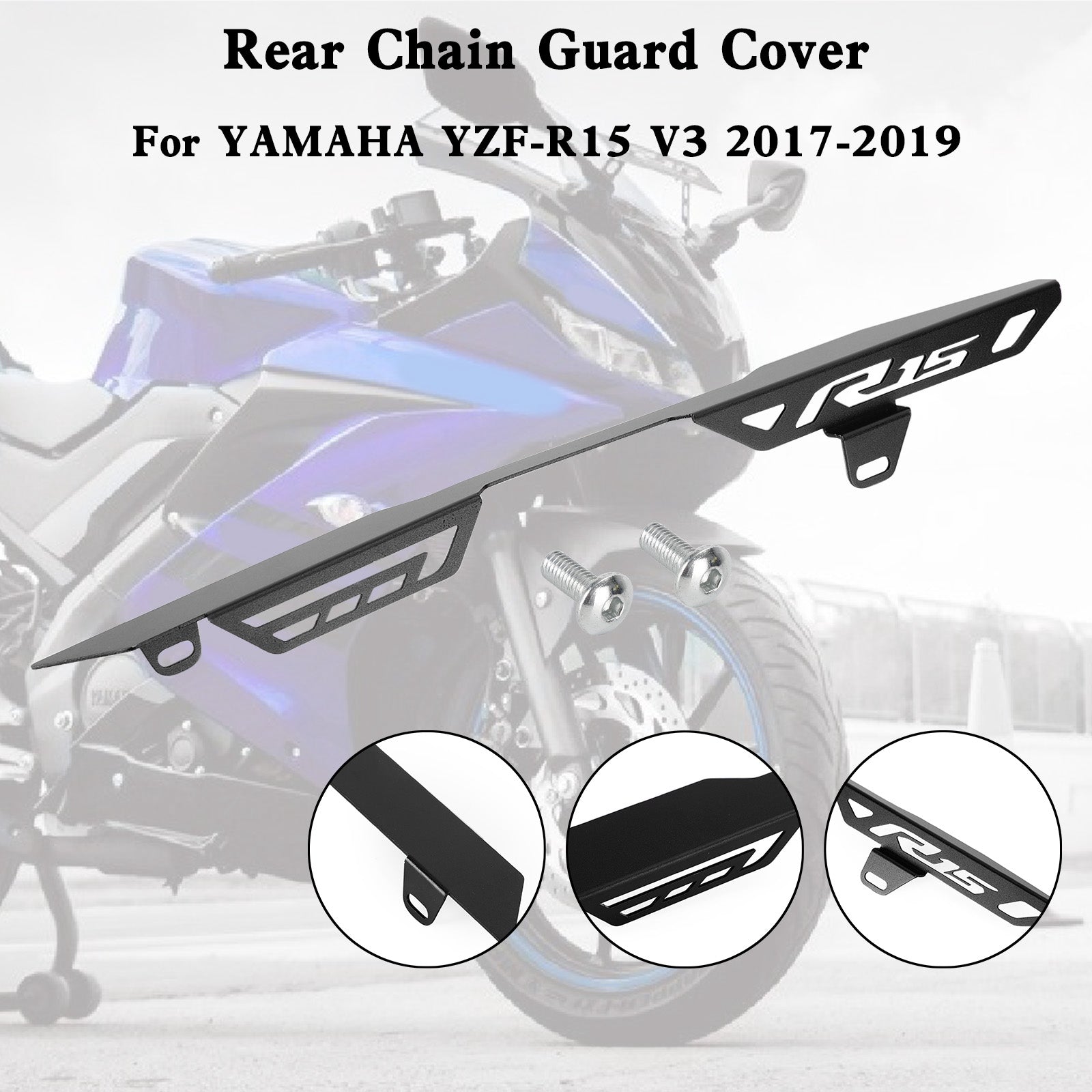 2017-2019 YAMAHA YZF R15 V3 Achtertandwiel Chain Guard Protector Cover