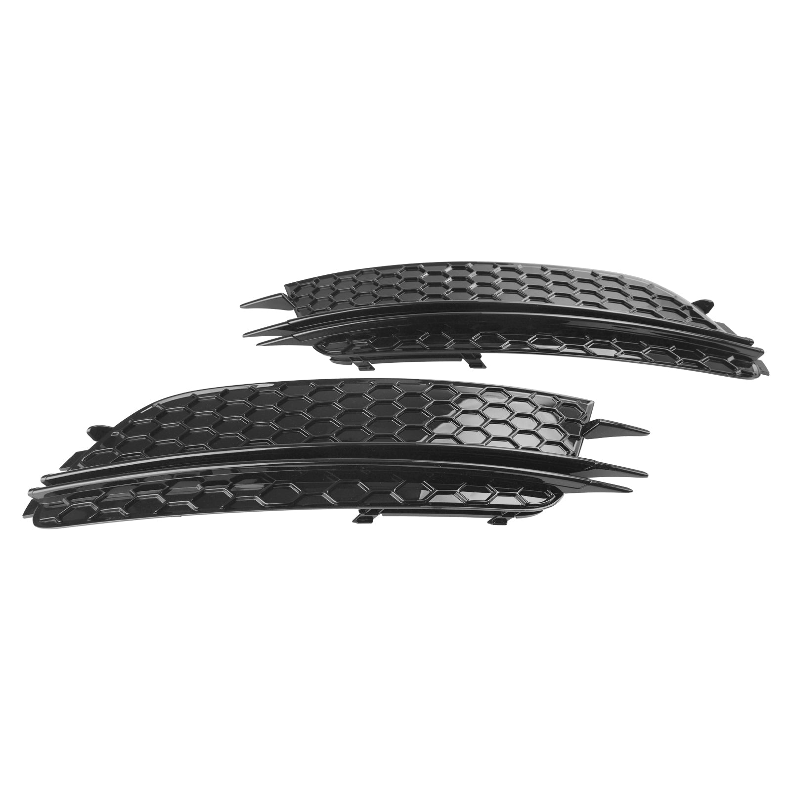 2PCS Front Fog Light Cover Bezel Grille Grill Fit Audi A6 4G C7 2012-2015