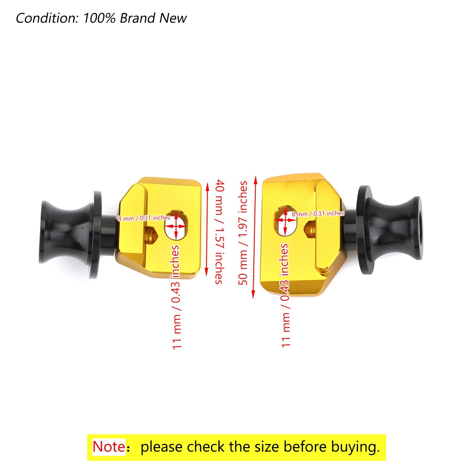 CNC kettingverstellerblok met standaardspoel voor Honda CB650R CBR650R 2019-2020 Generiek