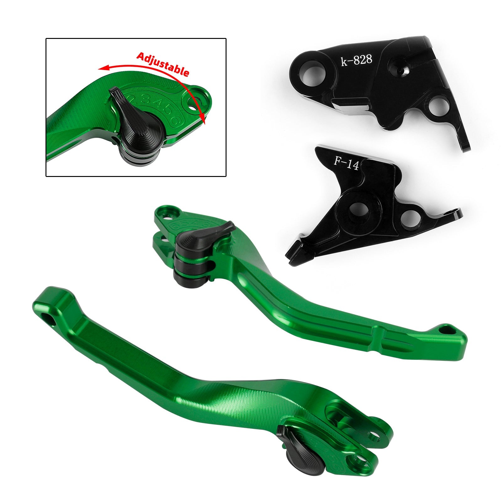 Kawasaki ZZR600 ZX6R ZX9R ZX10R Z1000 CNC Levier de frein d'embrayage court