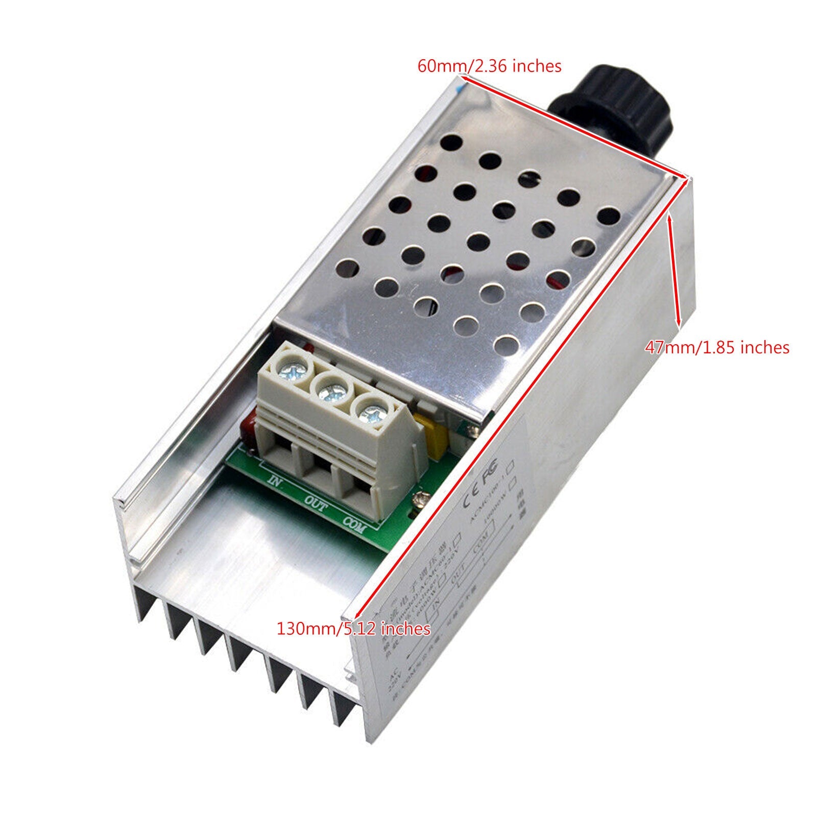 AC 110-220V 10000W SCR Motorsnelheidsregelaar Voltregelaar Dimmer Thermostaat