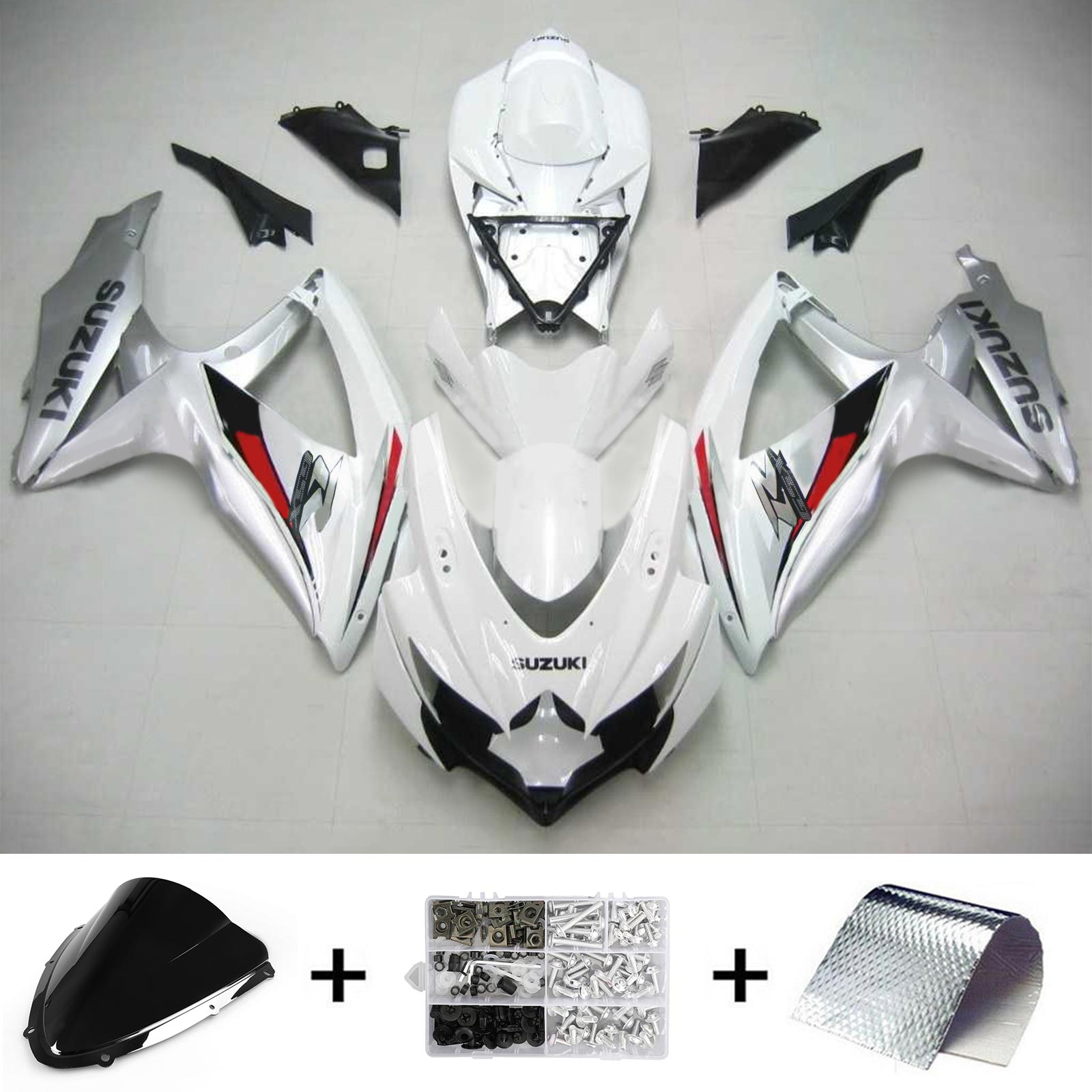 2008-2010 Suzuki GSXR 600/750 K8 Injection Fairing Kit Bodywork Plastic ABS