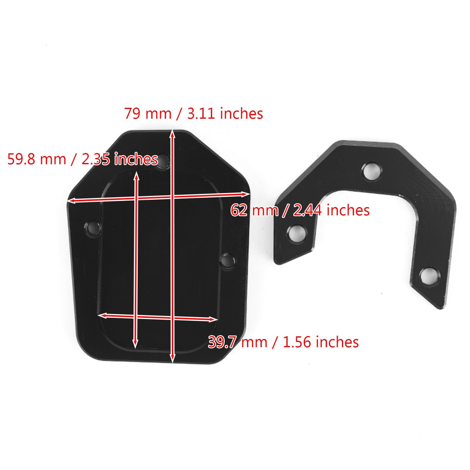 Kickstand Enlarge Plate Pad fit for BMW C400X 2018-2021 C400GT 2019-2021 Generic