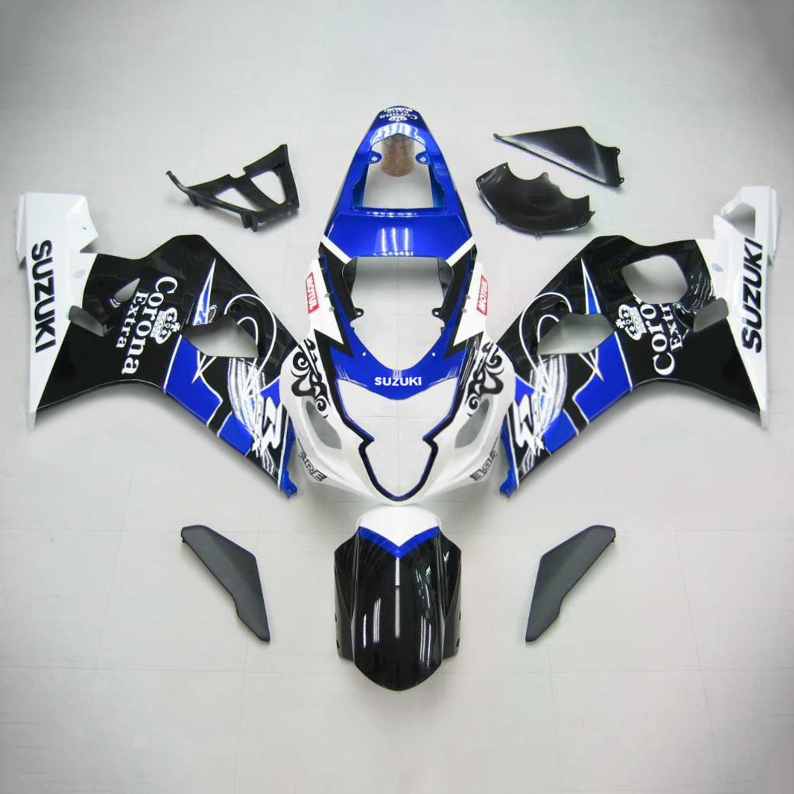 2004-2005 Suzuki GSXR 600/750 K4 Kit de carénage d'injection carrosserie plastique ABS #106 Amotopart