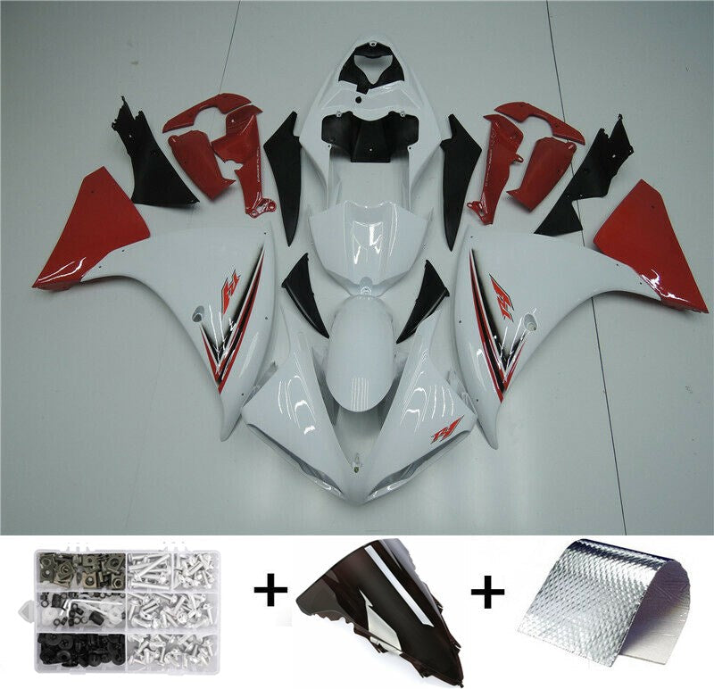 Kit de carénage Yamaha YZF R1 2009-2011 rouge blanc