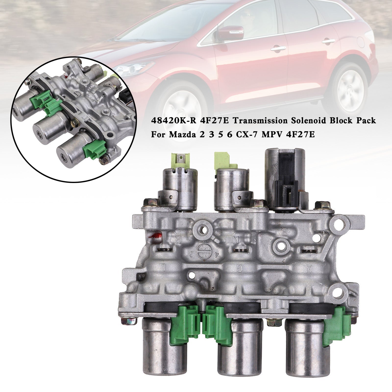 Mazda 2 3 5 6 CX-7 MPV 4F27E 48420K-R 4F27E Pack de bloc solénoïde de transmission