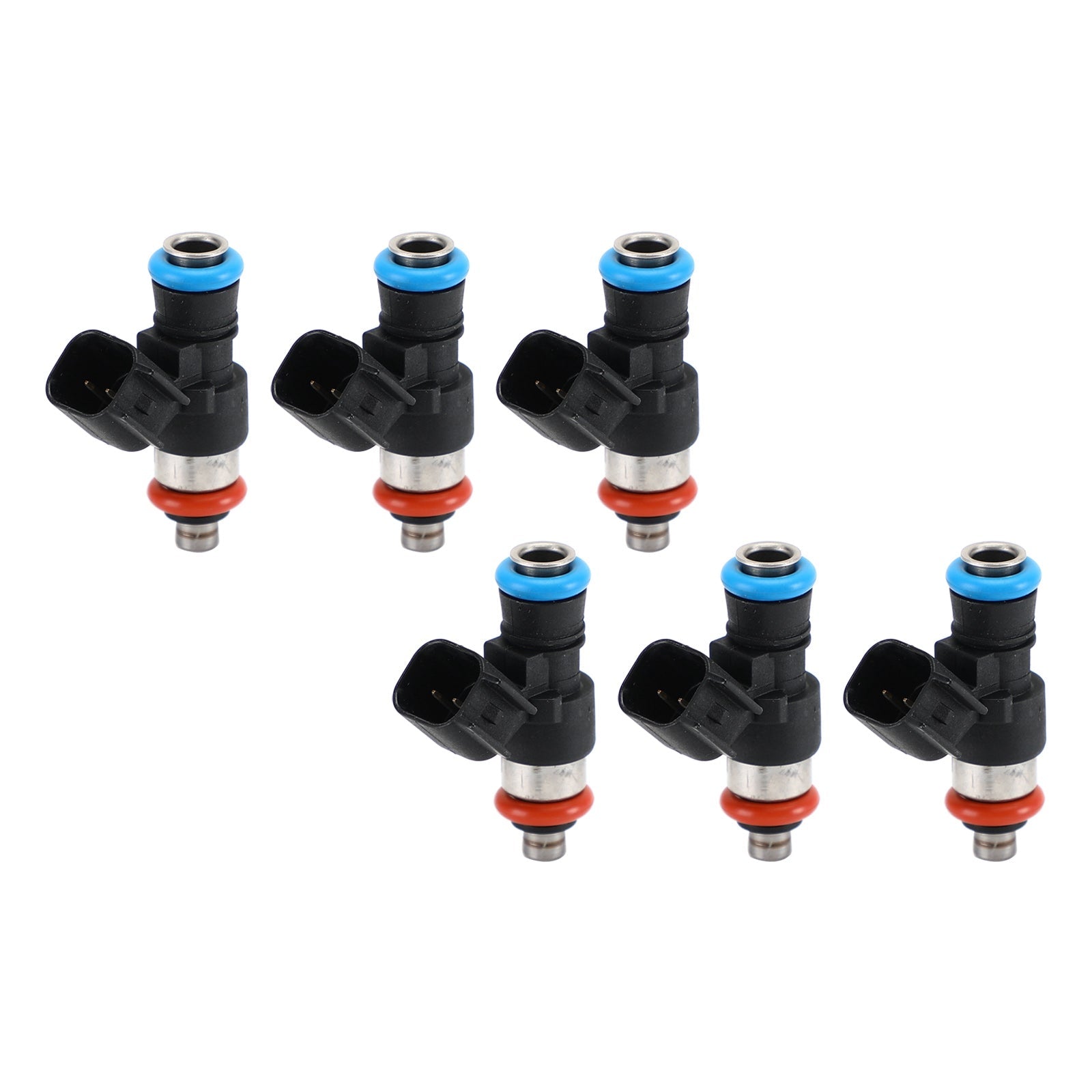 6PCS Fuel Injectors 0280158077 Fit Ford Fusion Fit Mazda 6 CX-9 2010-2011