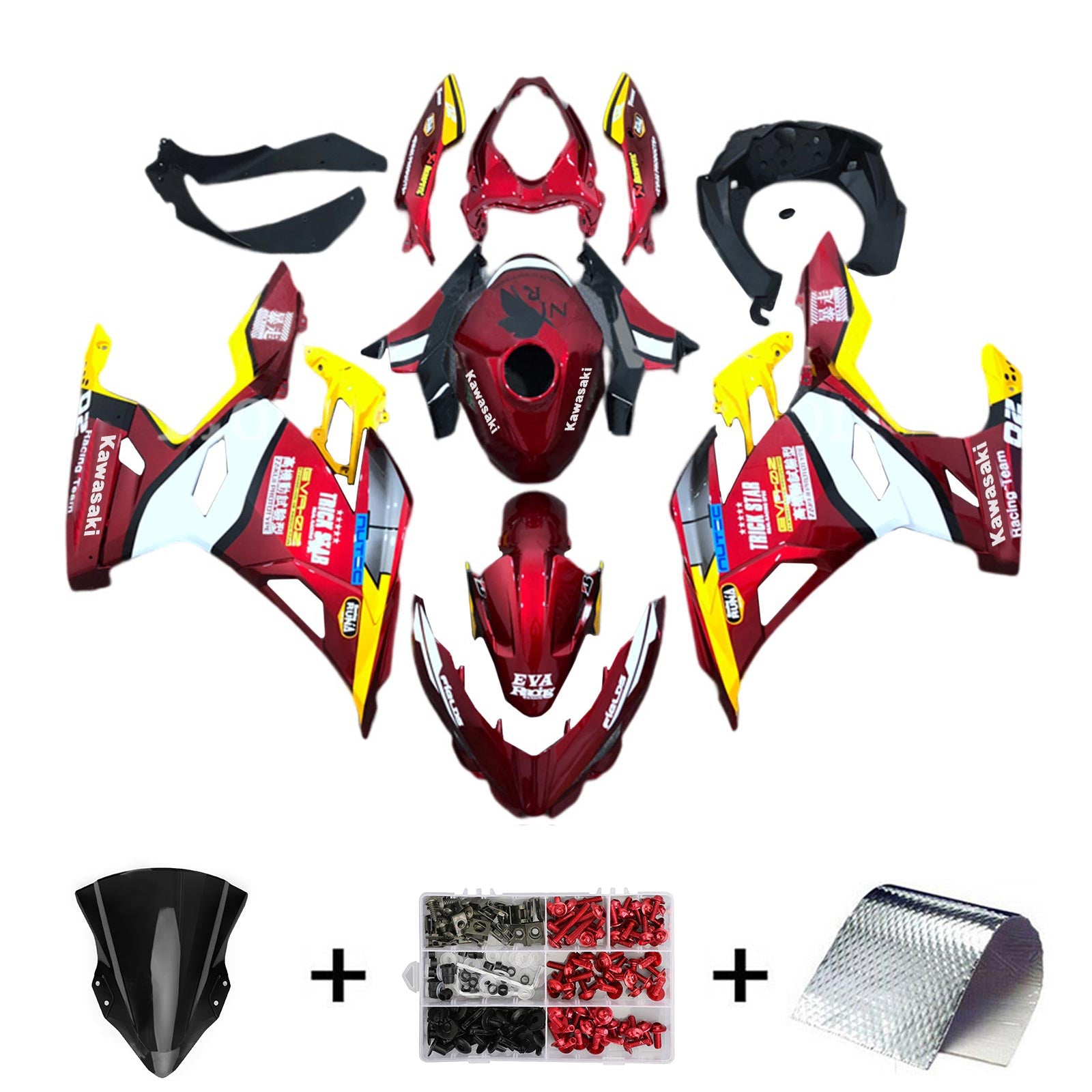 Kit de carenado Kawasaki EX400/Ninja400 2018-2024