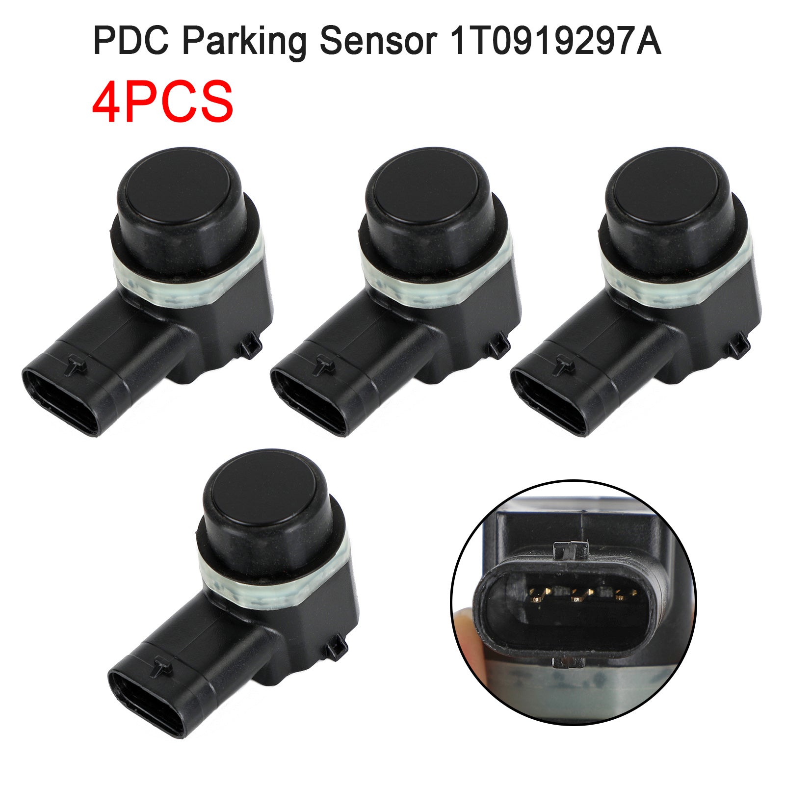 4X PDC Parkeersensor 1T0919297A Voor VW Golf Passat Sharan Tiguan Touran Generieke