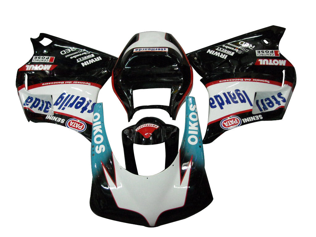 Fairings for 1996-2002 Ducati 996 Black White Sterilgarda Racing Generic