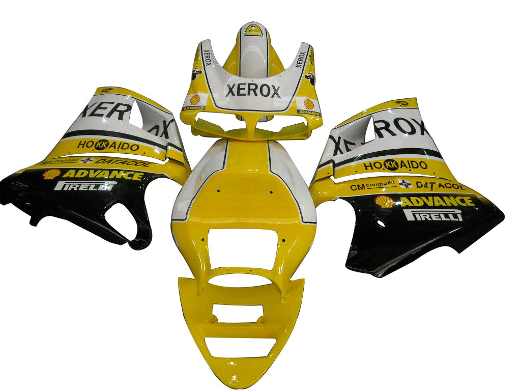 1996-2002 Ducati 996/748 Yellow White Xerox Bodywork Fairing ABS Injection Mold 9# Generic