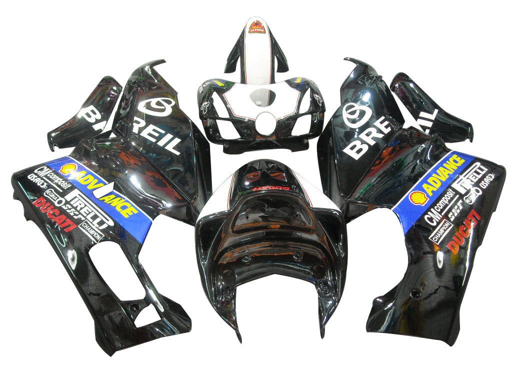 2003-2004 Ducati 999 Black Breil Racing Fairings Generic