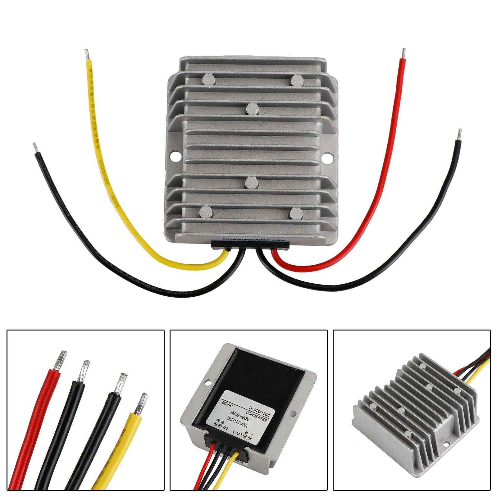 Convertisseur DC 9V-20V en DC 12V 5A, régulateur de tension du Module d'alimentation Boost Buck