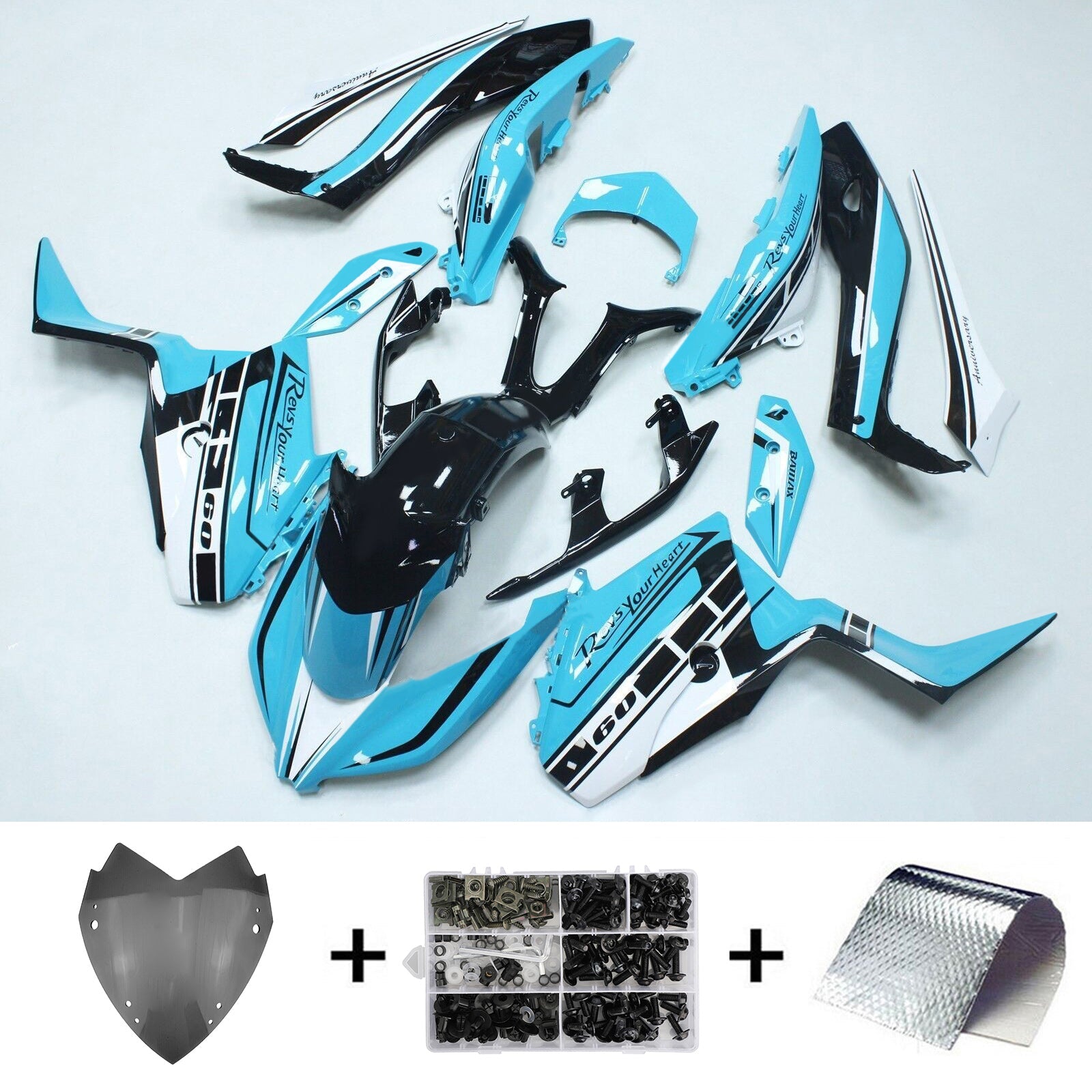 2017-2021 Yamaha XMAX300 Amotopart Injection Fairing Kit Bodywork #108