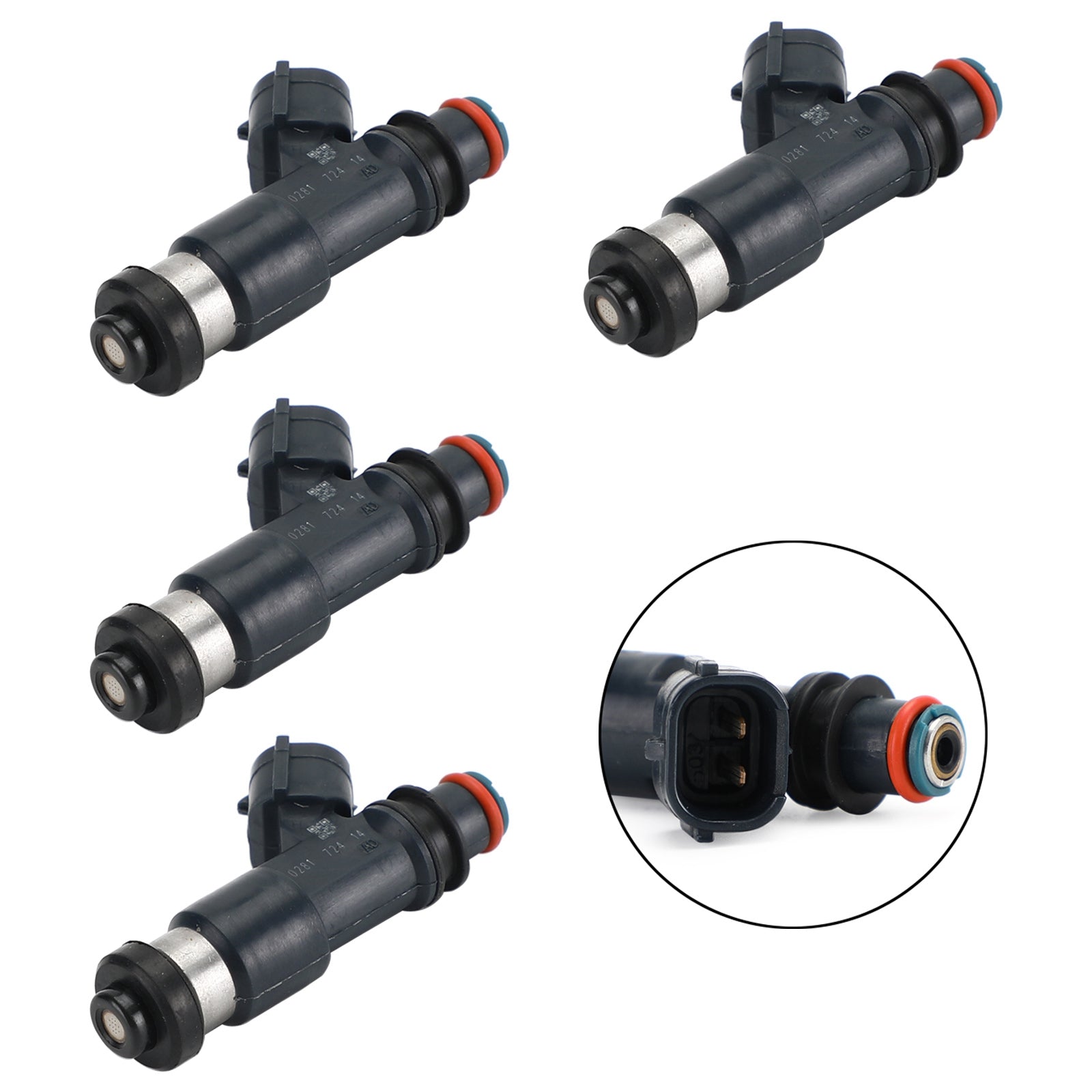 4PCS Fuel Injectors 195500-0281 Fit Mitsubishi Galant Eclipse 2.4L 2004-2012