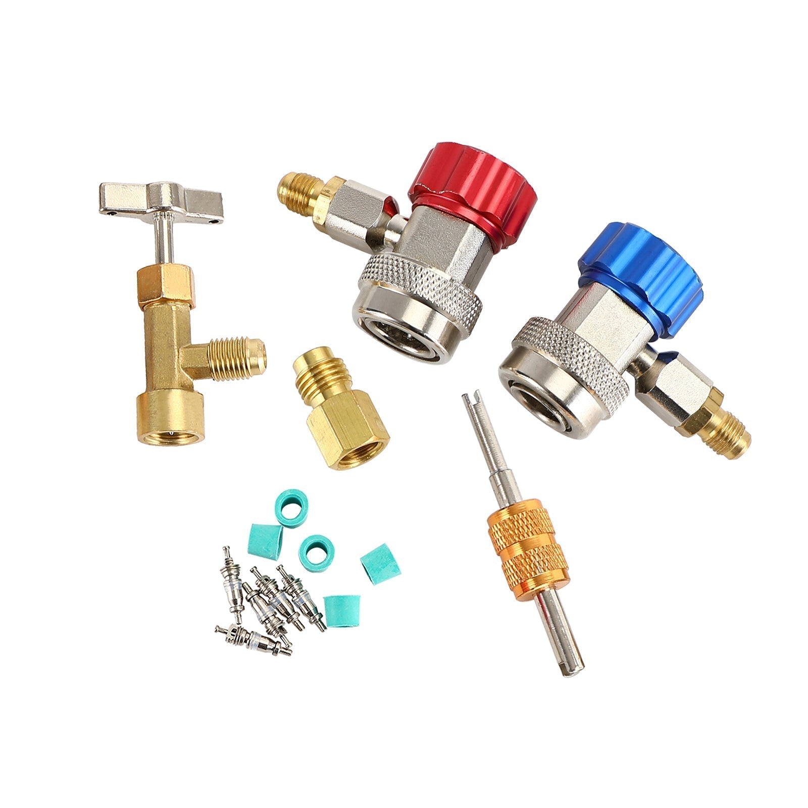 1/4" x 1/2" Adapters Quick Couplers With Can Tap Valve Kit Adjustable Adapter