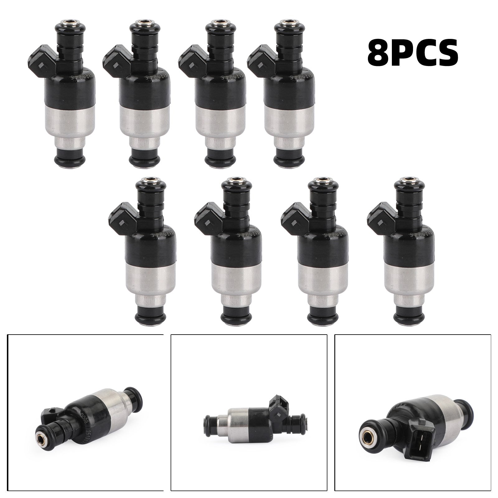 1998-2000 Mercruiser 454 BB 25180245 802632T 8pcs Fuel Injectors