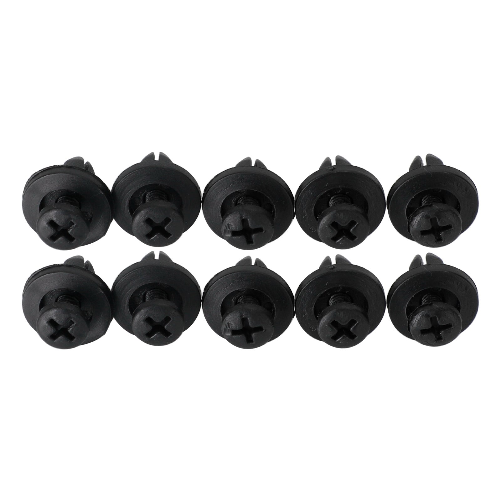 10x 6 mm kuipclipschroef klinknagels paneelbekleding voor Suzuki GSX, Burgman, V-Strom Generiek