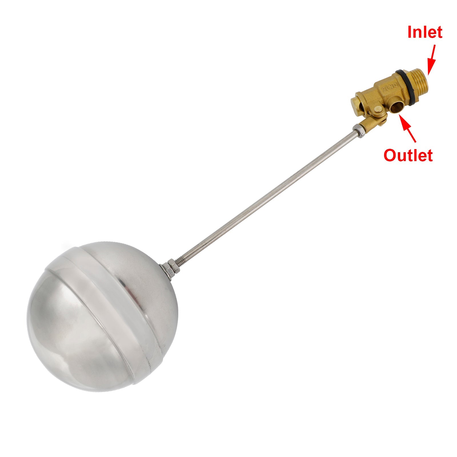 1/2"-1"Male Thread Float Ball Valve Floating Ball Stainless Steel Water Sensor